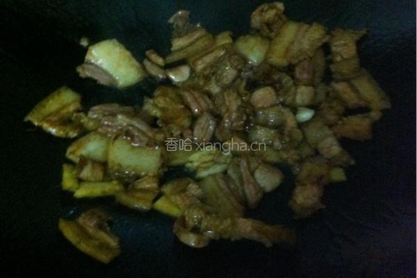 圆椒炒肉的做法图解4