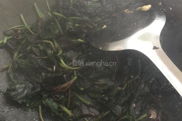 减肥午餐，玉米和苋菜炒鸡蛋的做法图解6