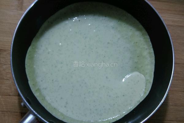 黄秋葵煎饼的做法图解4