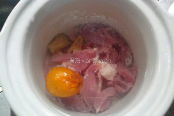 田七炖瘦肉的做法图解3