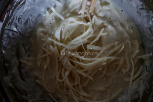 椒盐土豆饼的做法图解4