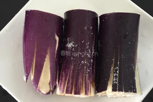 菊花茄子的做法图解2