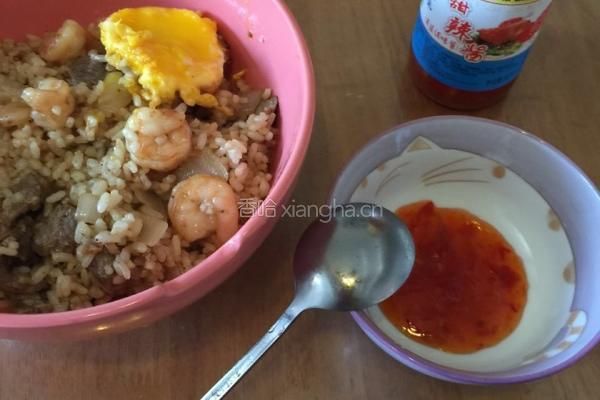 虾仁牛肉炒饭的做法图解8