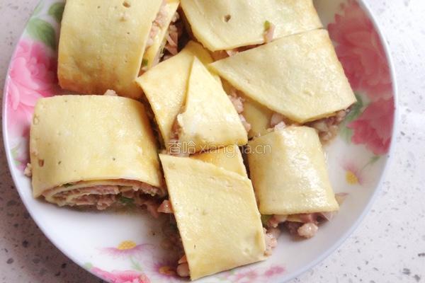肉末蛋卷的做法图解4