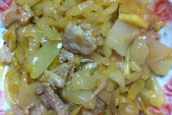 潮汕咸菜炒肉片的做法图解6