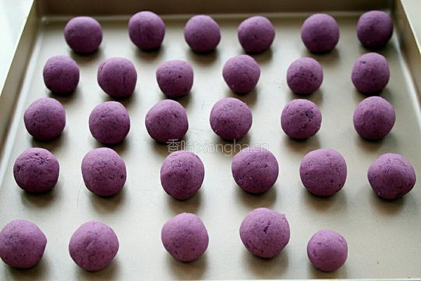 紫薯糯米芝麻球的做法图解5