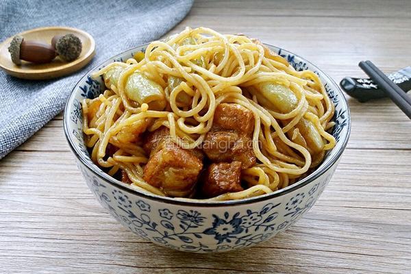 红烧肉豆角焖面的做法图解13