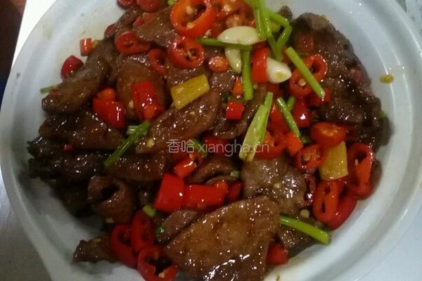 小炒猪肝的做法图解4