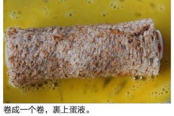 芝士香肠土司卷的做法图解4