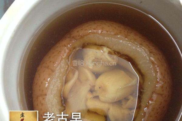 鱼胶炖雪梨的做法图解4
