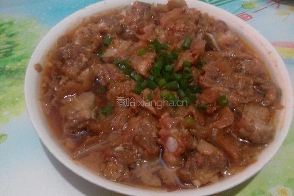 排骨蒸冬菜的做法图解5