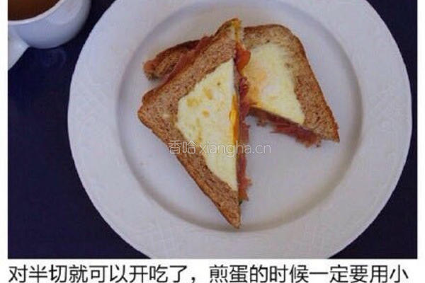 双蛋火腿黄瓜三明治的做法图解8