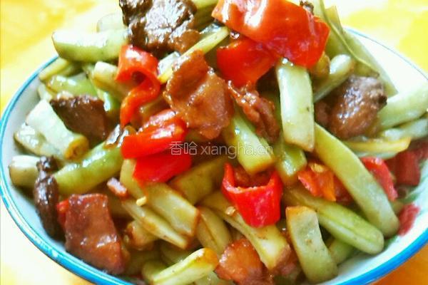 白豆角炒肉
