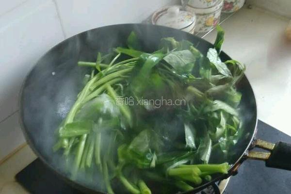 蒜香空心菜的做法图解4