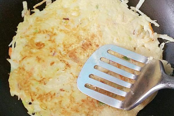 土豆丝鸡蛋摊饼的做法图解8