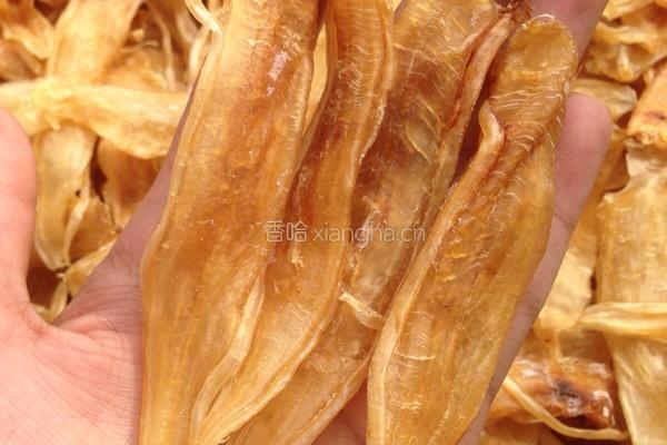 老金龙鱼胶，花胶炖洋参的做法图解1