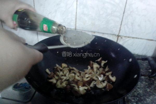 冬菇炒油菜的做法图解6
