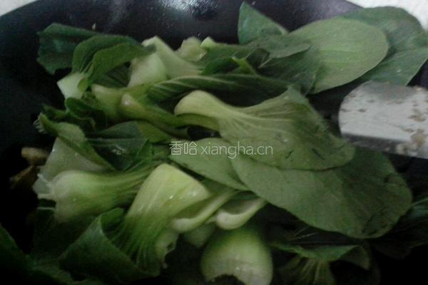 冬菇炒油菜的做法图解7