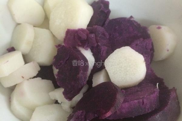 紫薯山药羹的做法图解2