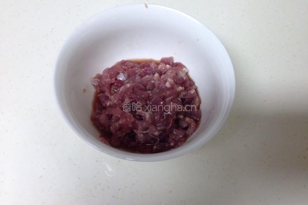 香菇肉末茄子的做法图解2