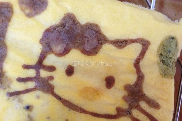 Hello Kitty蛋糕卷的做法图解14