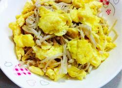 金针菇炒鸡蛋