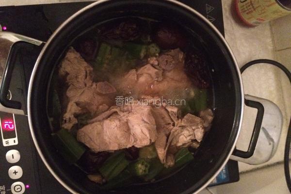 龙骨秋葵汤的做法图解5