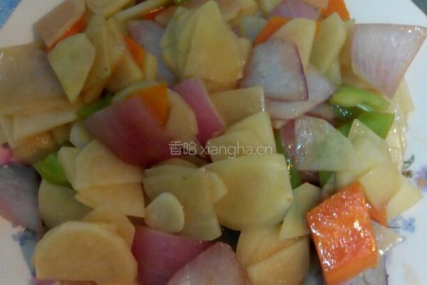四色土豆片的做法图解10