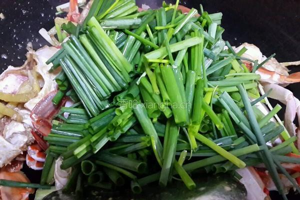 姜葱炒螃蟹的做法图解6