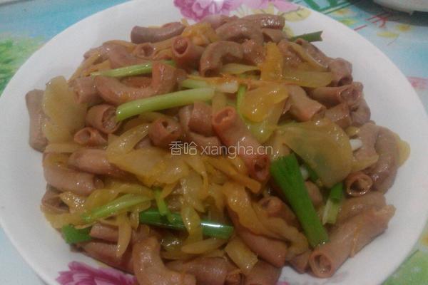 酸菜炒猪小肠的做法图解11