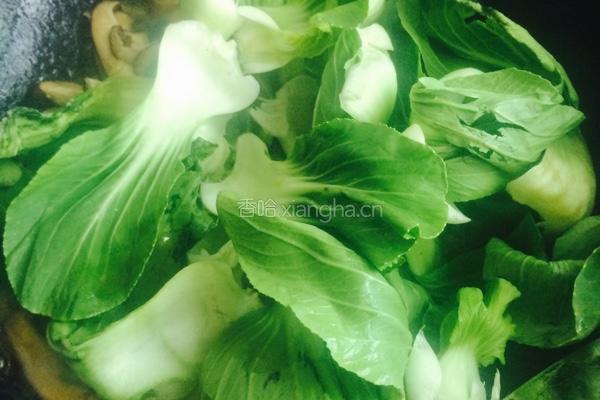 香菇青菜的做法图解5