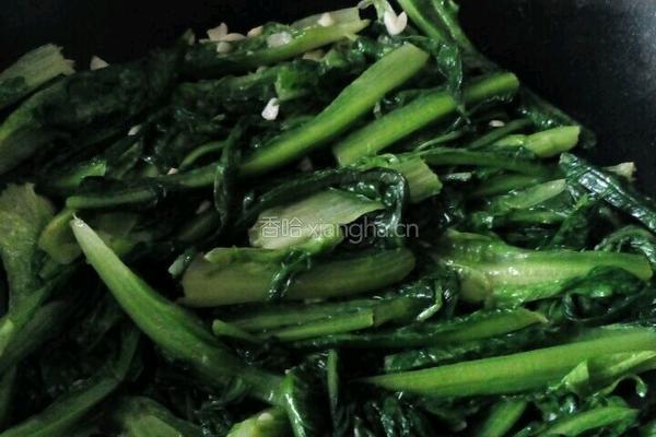 蒜蓉炒油麦菜的做法图解6