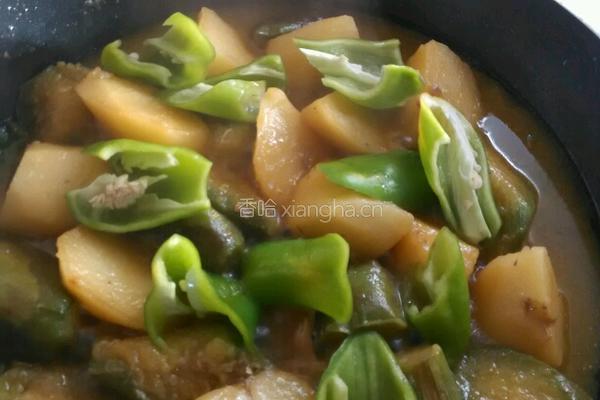 土豆炖茄子的做法图解7