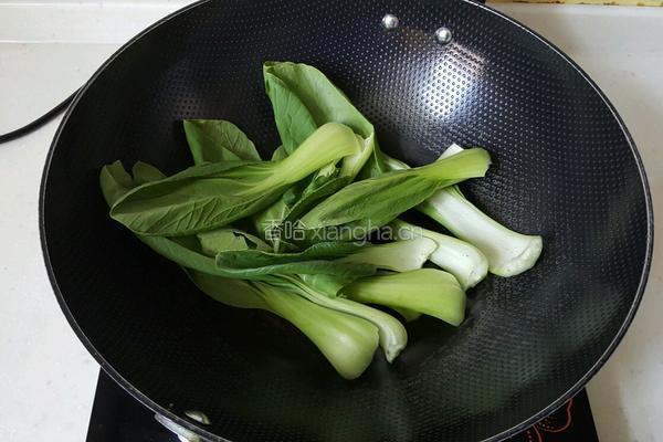 香菇青菜的做法图解2