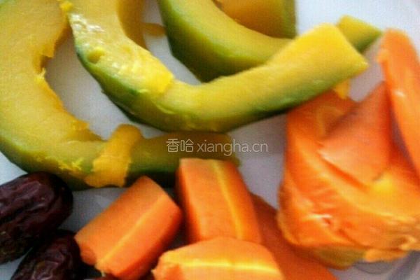 南瓜胡萝卜鸡蛋饼的做法图解1