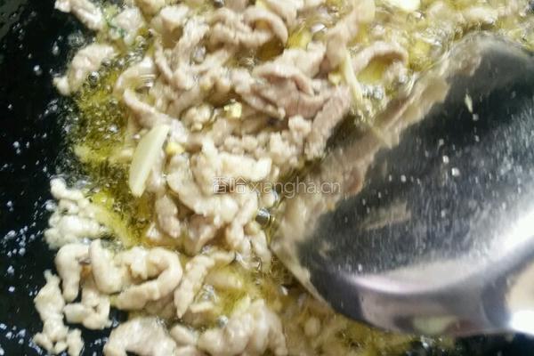 蒜苔肉丝的做法图解5