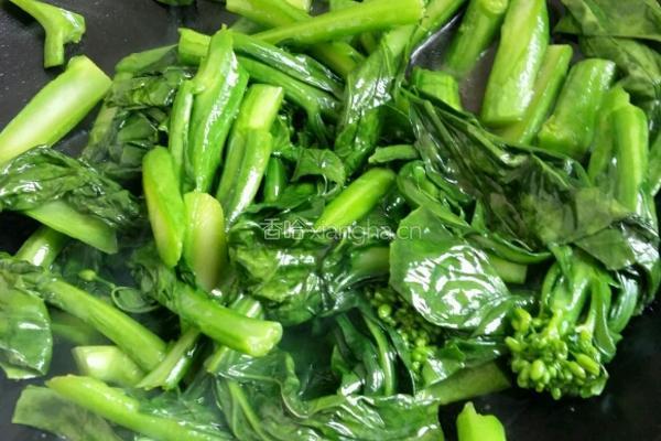 素炒芥蓝的做法图解5