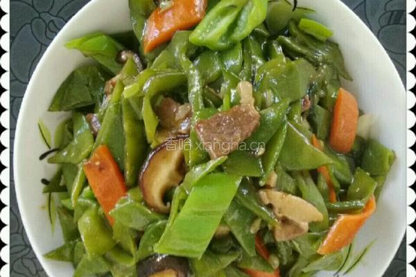 扁豆角炒香菇牛肉