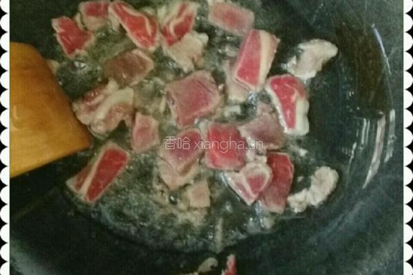 扁豆角炒香菇牛肉的做法图解9