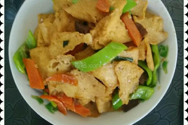 牛肉炒油豆付