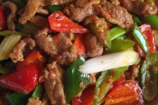 青红椒炒鸭脯