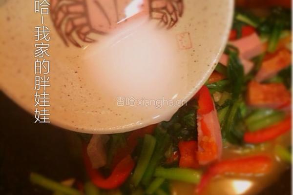 黄油培根油菜的做法图解7