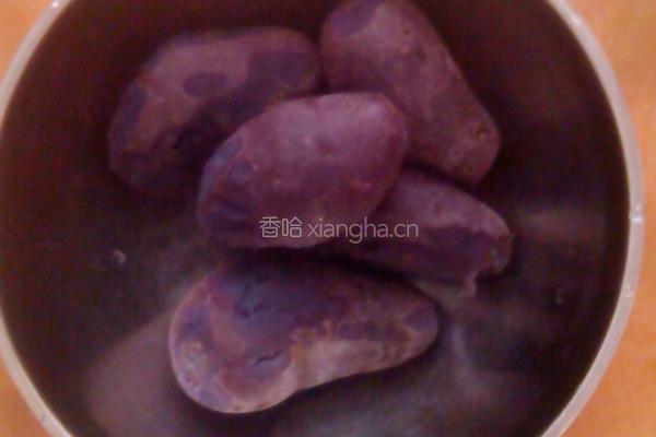 红枣紫薯球的做法图解2