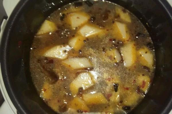 白萝卜烧牛腩的做法图解8