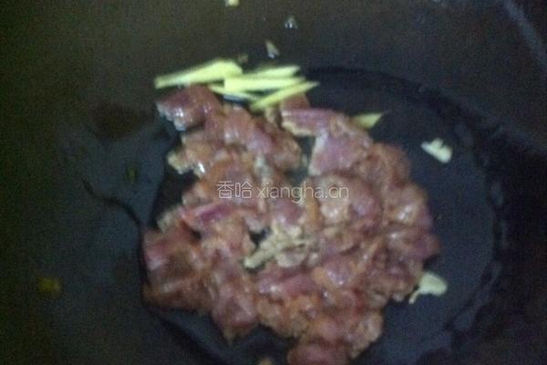 榨菜炒肉片的做法图解3