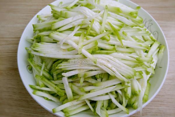 虾皮炒瓠瓜的做法图解3