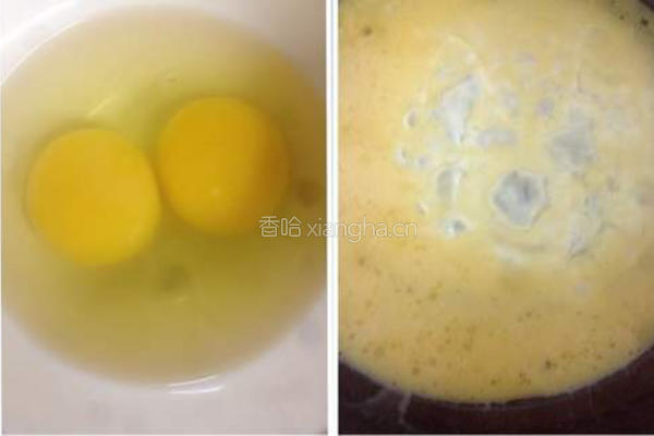 银鱼煎蛋的做法图解2