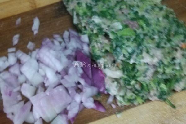 青菜水饺的做法图解2