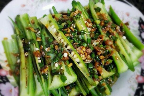 葱香秋葵的做法图解6