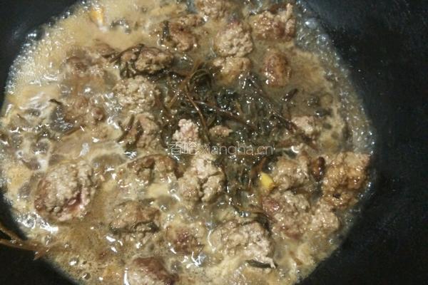 菜干炖肉圆的做法图解7